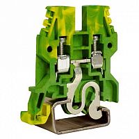 Клемма для заземления с винтовым зажимом DKC Quadro 4мм?, желто-зеленый, ZTE400 | код. ZTE400 |  DKC